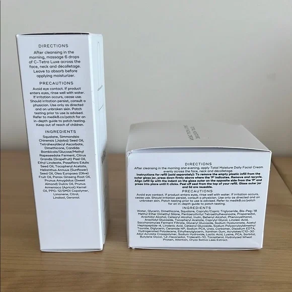 C-Tetra Luxe Serum and Total Moisture Cream Set - White - Picture 3 of 7